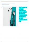 HESI - Medical Surgical Nursing test Latest Update 2024-2025 170 Questions and Verified Correct Answers Brand New