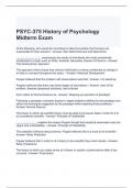 PSYC-375 History of Psychology Midterm Exam 2024 Questions and Answers