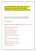 ATI PN PHARMACOLOGY PROCTORED LATEST 2024  TESTBANK ACTUAL QUESTIONS AND CORRECT ANSWERS WITH RATIONALES|GUARANTEED PASS!!! 