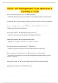 NURS 420- Midterm Exam Study Guide  Review Questions & Answers&vert; Already  passed