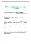 IFSTA 7th Edition Chapter 4: Fire Dynamics