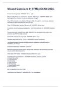 Missed Questions In TFM04 EXAM 2024&period;