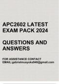 APC2602 Exam pack 2024(POLITICAL ECONOMY OF AFRICA )