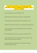 Testout Network Pro Ch 1-8 Exams and Labs &vert; Question & Answers &vert; Questions with 100&percnt; Correct Answers &vert; Verified