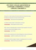 FF2 TEST 2 EXAM &vert; QUESTIONS &  ANSWERS &lpar;VERIFIED&rpar; &vert; LATEST  UPDATE &vert; GRADED A&plus;