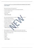 ATI Pharmacology Proctored EXAM QUESTIONS AND ANSWERS 100&percnt; CORRECT LATEST UPDATE