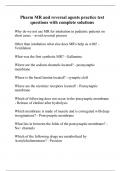 Pharm MR and reversal agents practice test questions with complete solutions