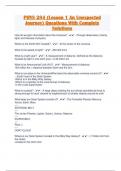 PHYS 284 &lpar;Lesson 1 An Unexpected Journey&rpar; Questions With Complete Solutions 