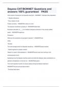 Dayana CHT&sol;BONNET Questions and answers 100&percnt; guaranteed PASS