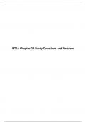 IFTSA Chapter 24 Study Questions and Answers