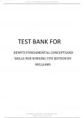 TEST BANK FOR DEWITS FUNDAMENTAL CONCEPTS AND SKILLS FOR NURSING 5TH EDITION BY WILLIAMS.pdf