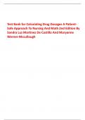 Test Bank for Calculating Drug Dosages A Patient- Safe Approach To Nursing And Math 2nd Edition By Sandra Luz Martinez De Castillo And Maryanne Werner-Mccullough