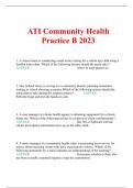 ATI Community Health Practice B 2023
