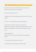 C207 OA WGU Questions with 100&percnt; Correct Answers