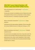 WGU D027 Course Material Questions with Answers &lpar;Latest 2023&sol;2024&rpar; Verified Answers&period;