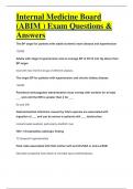 Internal Medicine Board &lpar;ABIM &rpar; Exam Questions & Answers