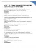 CMPP ID EXAM 2024&colon; QUESTIONS WITH 100&percnt; CORRECT ANSWERS GRADED A&plus;