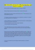 IRS VITA&sol;TCE Advanced Certification Questions And Answers Graded A&plus;