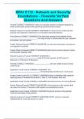 WGU C172 - Network and Security Foundations - Firewalls Verified Questions And Answers