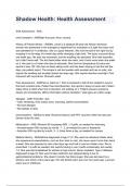 Shadow Health&colon; Health Assessment 2024&sol;2025 graded A&plus; by Experts