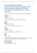WGU COURSE C839 INTRO TO CRYPTOGRAPHY 2024 PROCTORED EXAM QUESTIONS WITH DETAILED VERIFIED SOLUTIONS AND RATIONALE A&plus; GRADE ASSURED