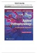 Test Bank - Applied Pathophysiology-A Conceptual Approach, 4th Edition (Nath, 2023), Chapter 1