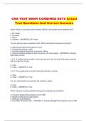 CNA TEST BANK COMBINED SETS Actual  Test Questions And Correct Answers