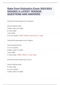 Semester 1 Final Exam Combined &lpar;Exams 1-5&rpar; EXAM  QUESTIONS AND ANSWERS