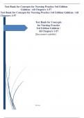 Test Bank for Concepts for Nursing Practice 3rd Edition Giddens &sol; All Chapters 1-57 &sol; Full Complete