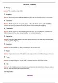 BIOS 105 Vocabulary &lpar;Latest 2024 &sol; 2025&rpar; Questions and Answers &lpar;Verified Answers&rpar;