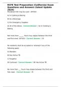 RCFE California Exam Questions Pacakge