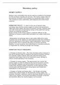 monetary policy economics