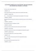 CALIFORNIA COSMETOLOGY STATE BOARD&colon; WRITTEN QUESTION AND ANSWER 2024 GRADED A&plus; UPGRADE
