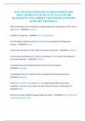 WGU D128 MATHEMATICS FOR ELEMENTARY  EDUCATORS OA EXAM ACTUAL EXAM 100  QUESTIONS AND CORRECT DETAILED ANSWERS ALREADY GRADED A&plus;