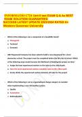 INFORMATIO C724 Unit 6 test EXAM Q & As BEST EXAM SOLUTION GUARANTEED SUCCESS LATEST UPDATE 2023&sol;2024 RATED A&plus; Western Governor University