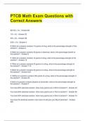 PTCB Math Exam Questions with Correct Answers 