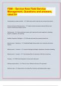 FSM &ndash; Service Now Field Service  Management&comma; Questions and answers&comma;  ra&sol; 2024&sol;25 exam prediction paper&comma; RATED A&plus;ted A&plus;