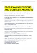 PTCB EXAM QUESTIONS AND CORRECT ANSWERS 