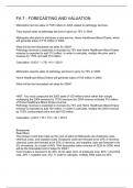 FA 7 - FORECASTING AND VALUATION