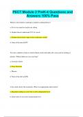 PECT Module 2 PreK-4 Questions and Answers 100&percnt; Pass