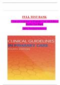 Clinical Guidelines in Primary Care 4th Edition Hollier Test Bank 100% Verified Solutions.