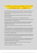 NATIONAL PSI EXAM PRACTICE TEST 1 ANSWERED 100&percnt; CORRECTLY
