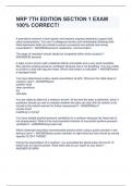 NRP 7TH EDITION SECTION 1 EXAM  100&percnt; CORRECT&excl;