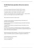 EC248 Final Exam questions with correct answers