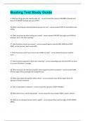 Boating Test Study Guide Question and answers latest update 