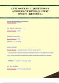 LCHI 466 EXAM 2 &vert; QUESTIONS &  ANSWERS &lpar;VERIFIED&rpar; &vert; LATEST  UPDATE &vert; GRADED A&plus;