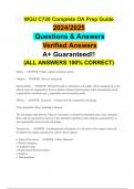 WGU C720 Complete OA Prep Guide 2024/2025 Questions & Answers Verified Answers A+ Guaranteed!! (ALL ANSWERS 100% CORRECT)