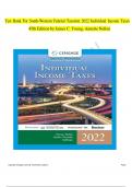Test Bank For South-Western Federal Taxation 2022 Individual Income Taxes 45th Edition by James C. Young, Annette Nellen