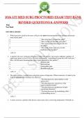 2024 ATI MED SURG PROCTORED EXAM TEST-BANK REVISED QUESTIONS & ANSWERS 