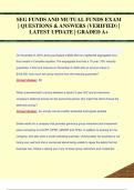 SEG FUNDS AND MUTUAL FUNDS EXAM  &vert; QUESTIONS & ANSWERS &lpar;VERIFIED&rpar; &vert;  LATEST UPDATE &vert; GRADED A&plus;
